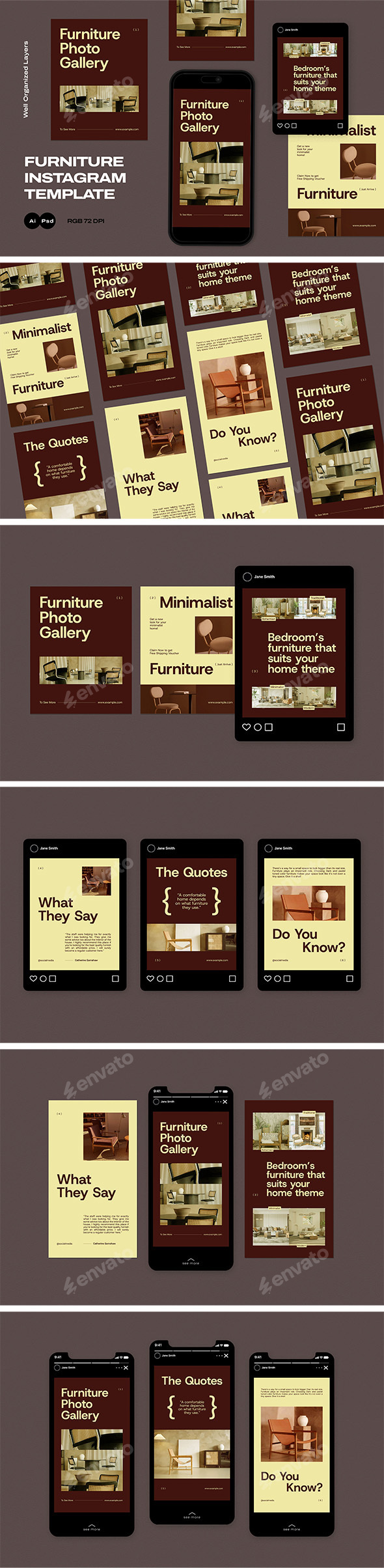 Furniture Instagram Template