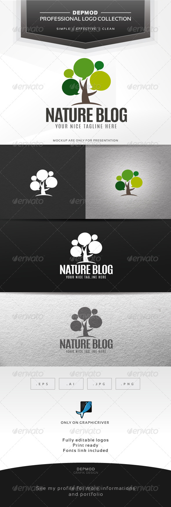 Nature Blog Logo - Symbols Logo Templates