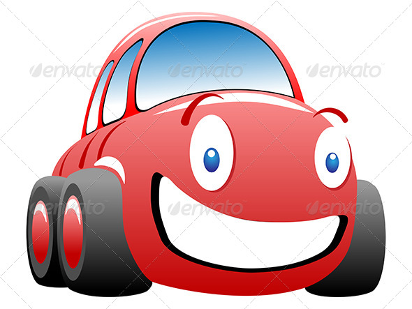 Cheerful Car Character - Miscellaneous Characters