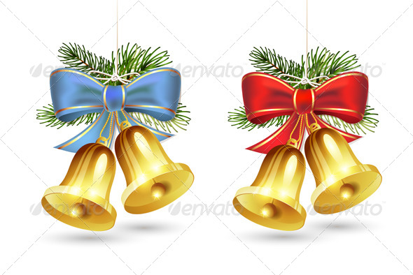 Christmas Golden Bells - Christmas Seasons/Holidays