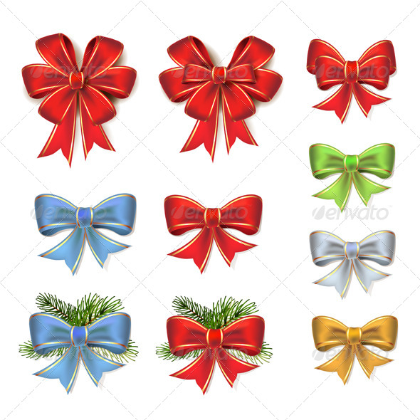 Christmas Bows - Christmas Seasons/Holidays