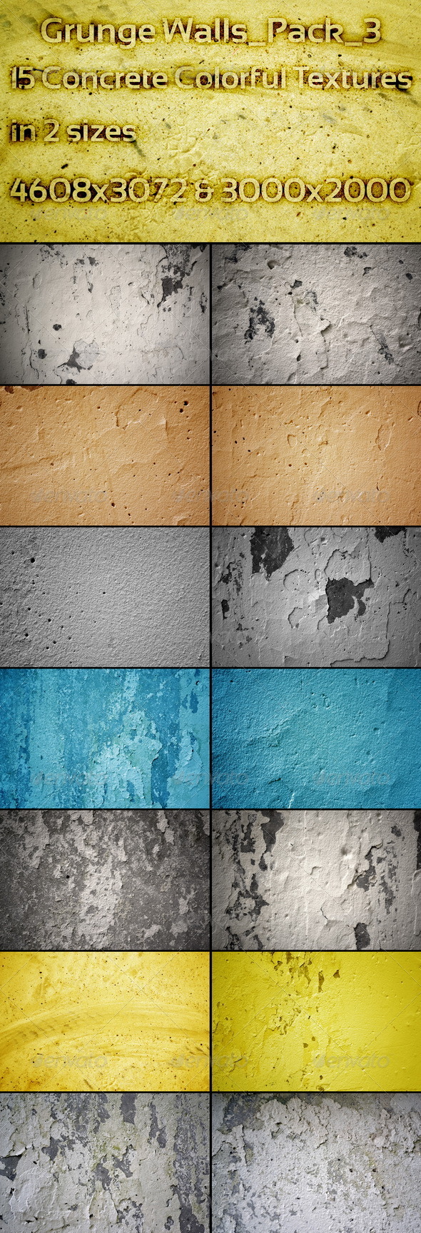 Grunge Walls_Pack_3 - Concrete Textures