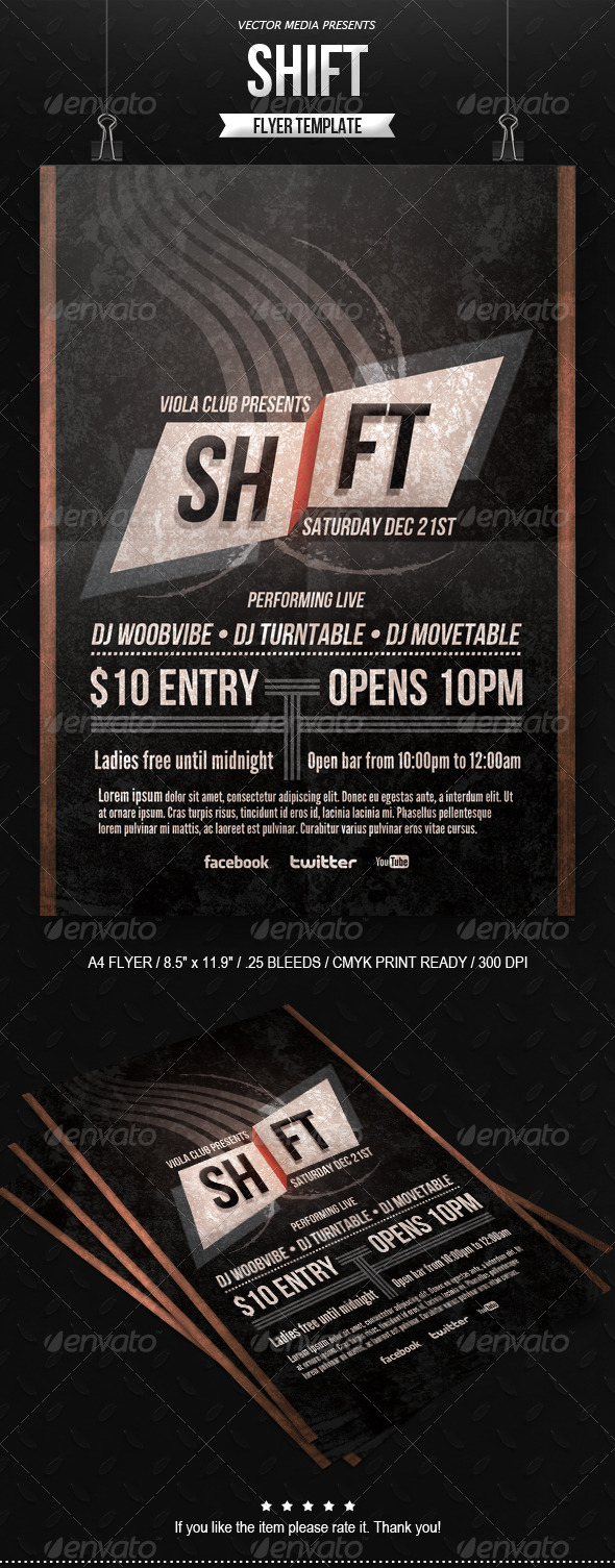 Shift - Flyer - Clubs & Parties Events