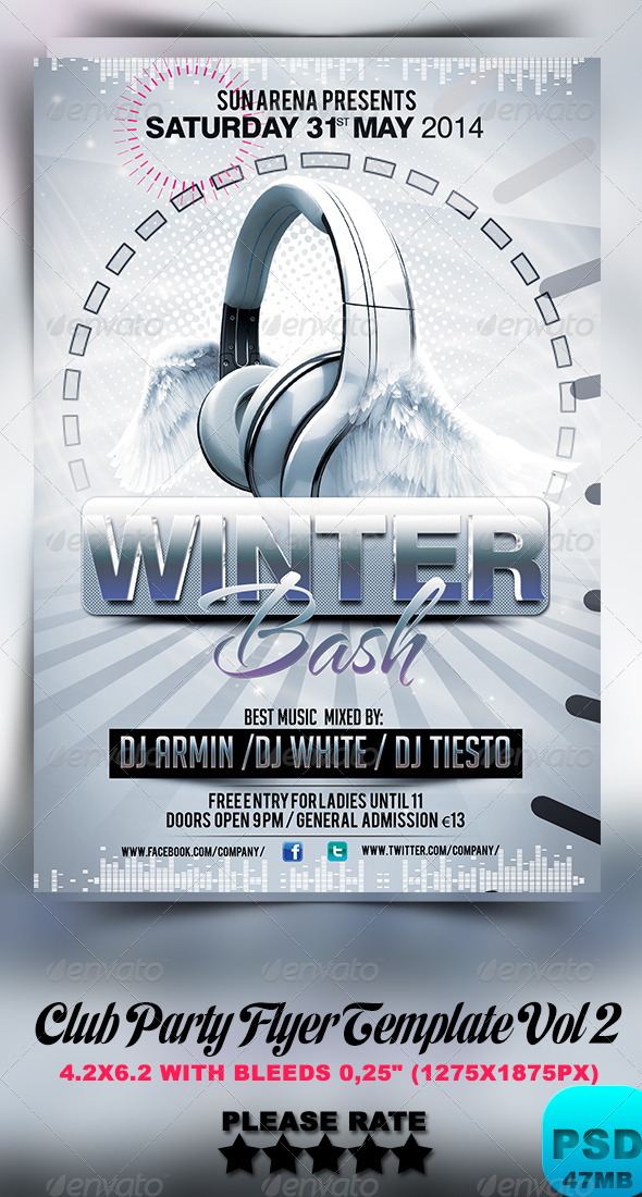 Club Party Flyer Template Vol 2 - Events Flyers