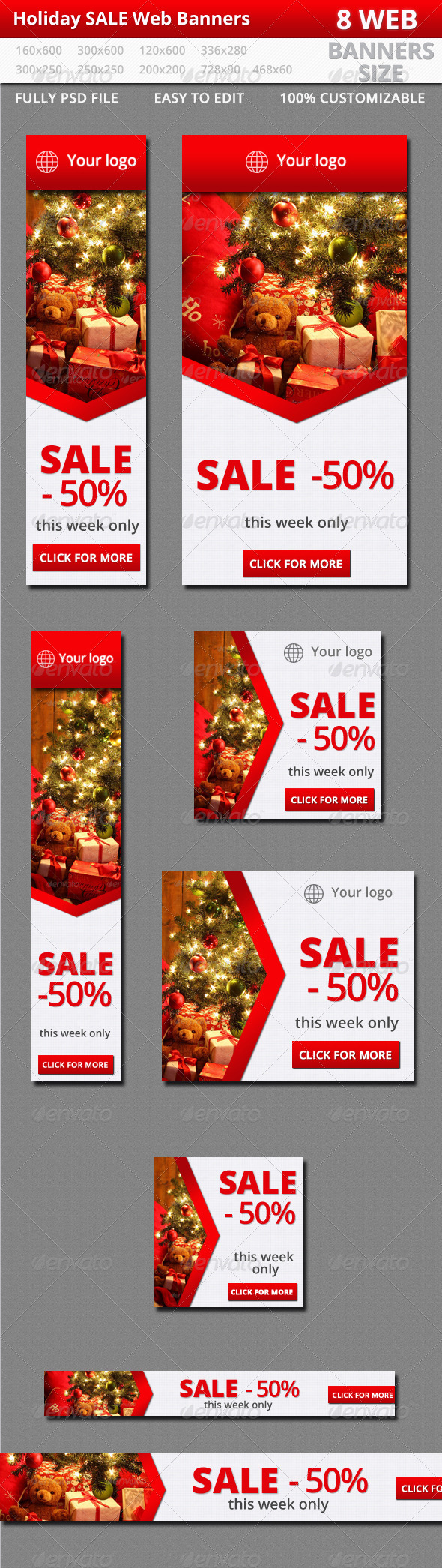 Sale Web Banners - Banners & Ads Web Elements