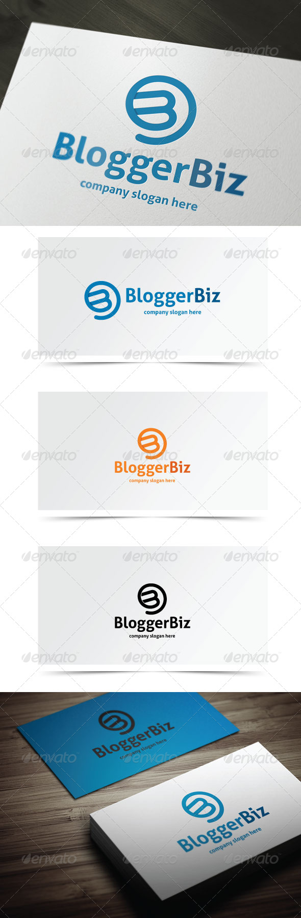 Blogger Biz - Letters Logo Templates