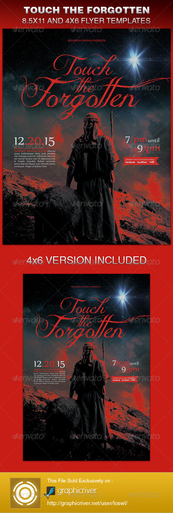 Touch The Forgotten Church Flyer Template - Church Flyers