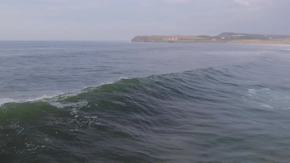 Ocean Waves Gaining Height and Power as they Approach the Shore alt