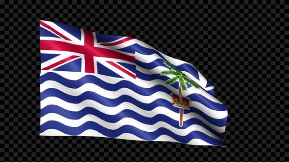 British Indian Ocean Territory Flag Blowing In The Wind alt