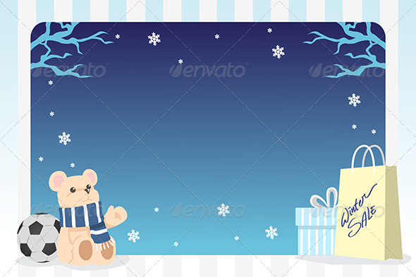 Winter Shopping Background - Commercial / Shopping Conceptual
