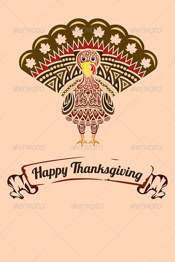 Thanksgiving Turkey - Backgrounds Decorative