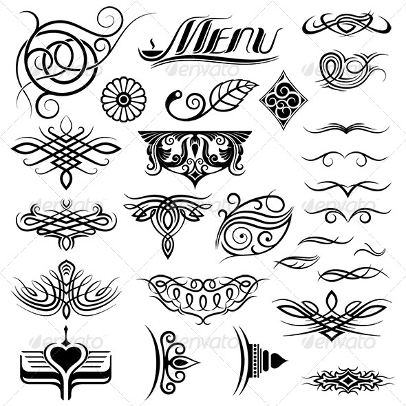 Design Elements Set - Decorative Vectors