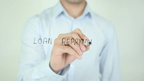 Loan Repayment, Writing On Screen alt