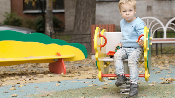 Little Boy on the Playground alt