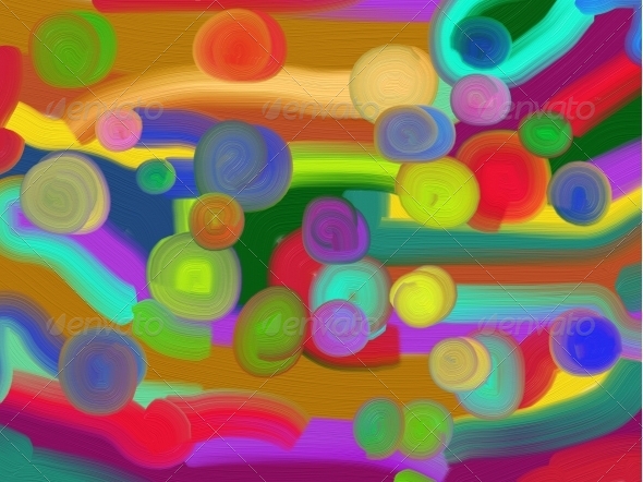 Abstract painted background - Abstract Illustrations