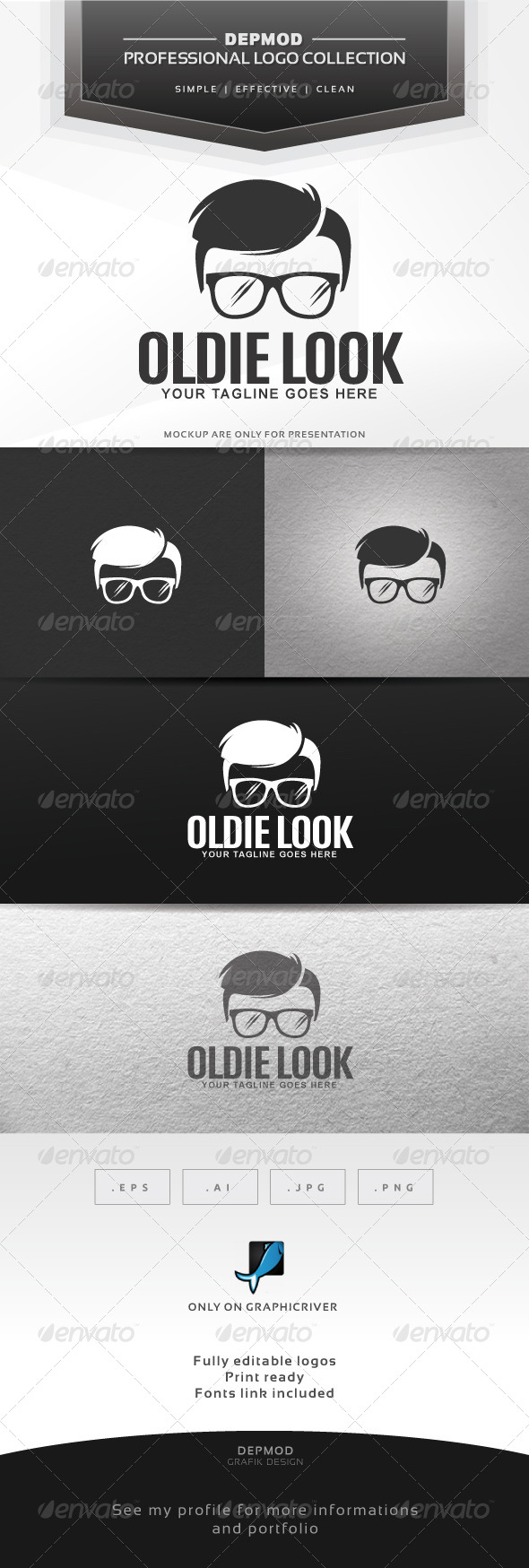 Oldie Look Logo - Humans Logo Templates