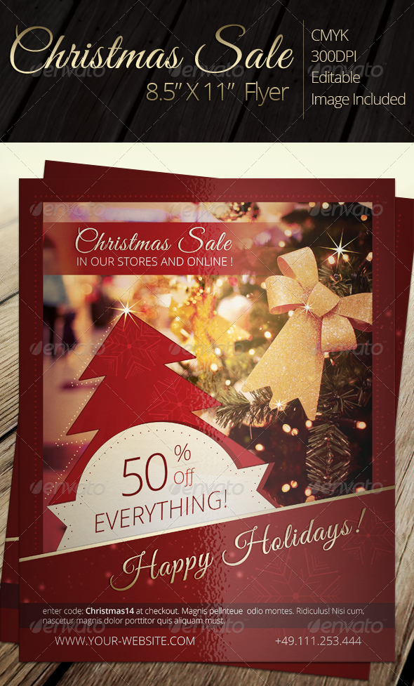 Christmas Sale Flyer - Holidays Events