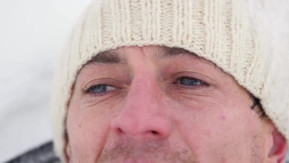 Close Up Part of a Man's Face