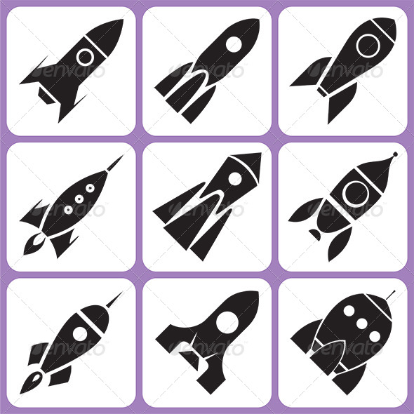 Rocket Icons Set - Miscellaneous Vectors