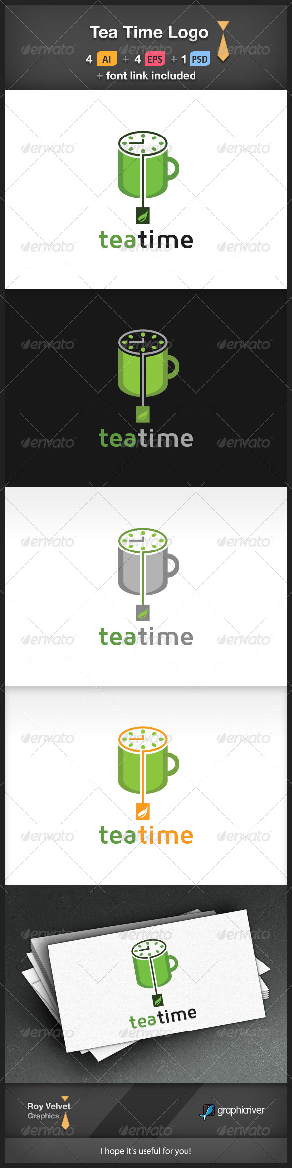 Tea Time Logo - Symbols Logo Templates