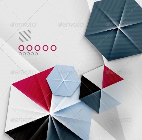 Hexagon Business Paper Geometric Shape - Backgrounds Business
