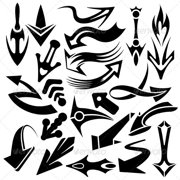 Arowhead Pointers Set - Miscellaneous Vectors