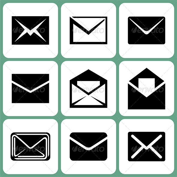 Mail Icons Set - Communications Technology