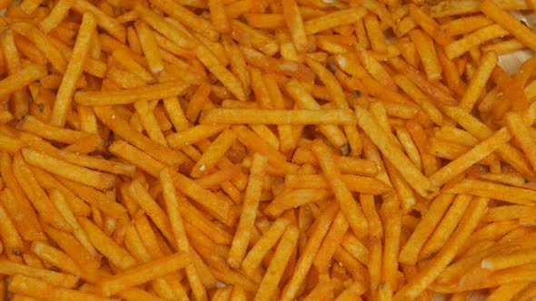 Spicy Orangecolored Potato Chips Rotate