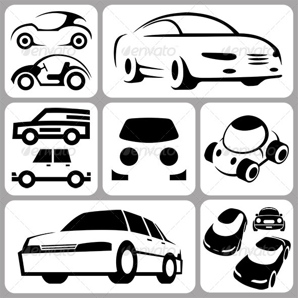 Car Icons Set - Miscellaneous Vectors