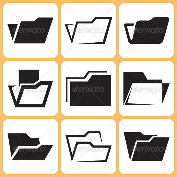 Folder Icons Set - Miscellaneous Conceptual