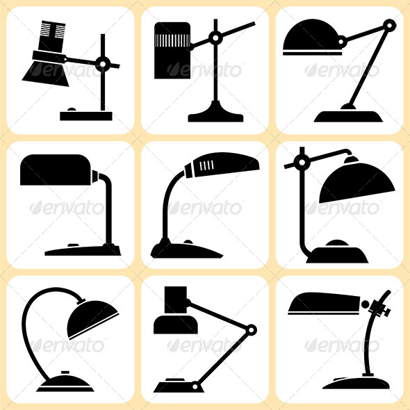 Lamps Set - Objects Vectors