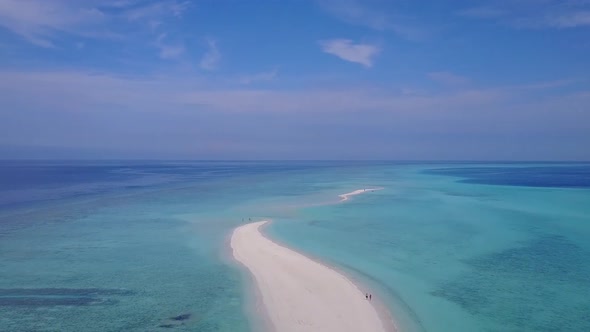 Aerial view texture of tropical seashore beach by ocean and sand background alt