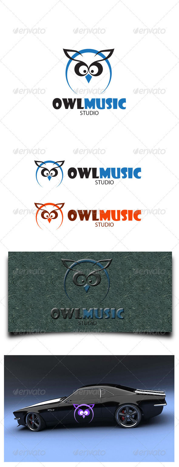 Owl Music Studio - Animals Logo Templates