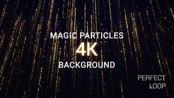 Magic Gold Particles Background