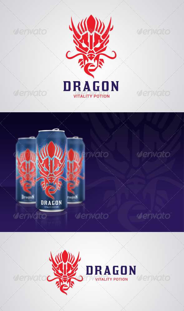 Dragon Vitality Potion Logo - Animals Logo Templates