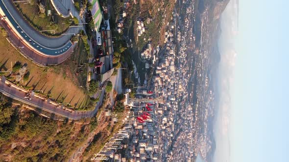 Vertical Video Alanya Turkey  a Resort Town on the Seashore alt
