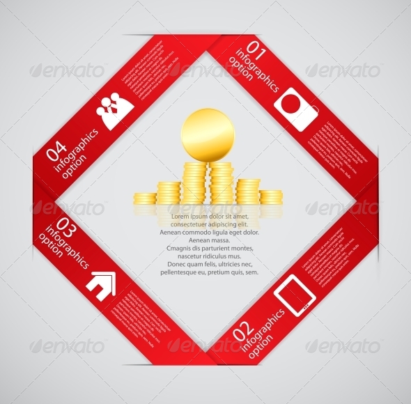 Infographic Business Template Vector Illustration - Web Technology