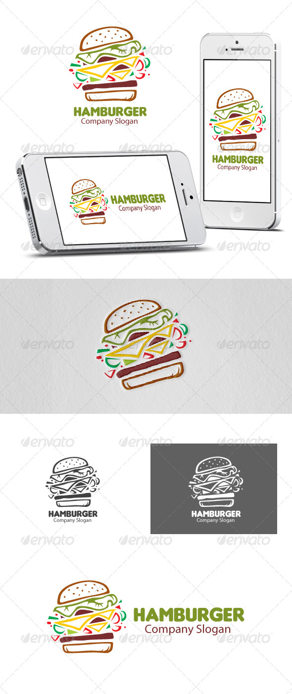 Hamburger Logo - Food Logo Templates