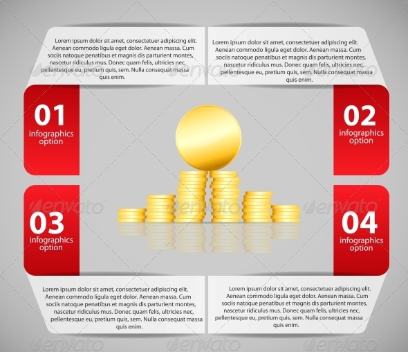 Infographic Business Template Vector Illustration - Web Technology