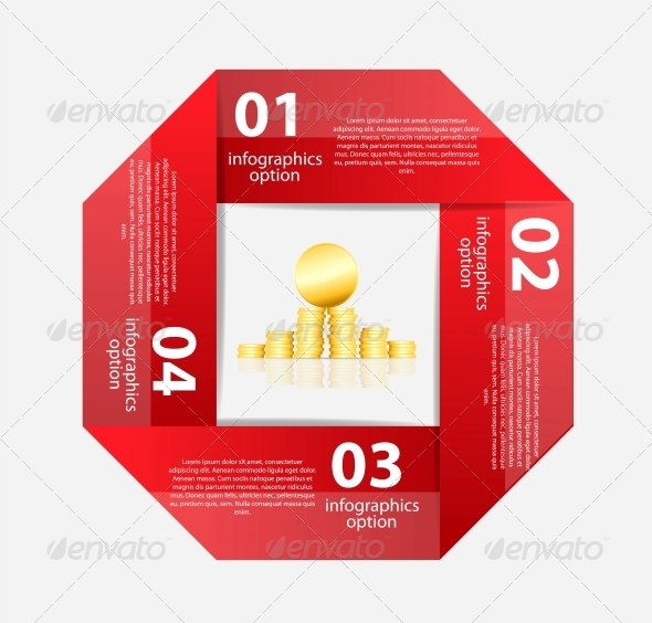 Infographic Business Template Vector Illustration - Web Technology