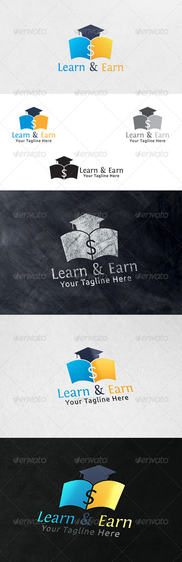 Learn and Earn - Logo Template - Symbols Logo Templates