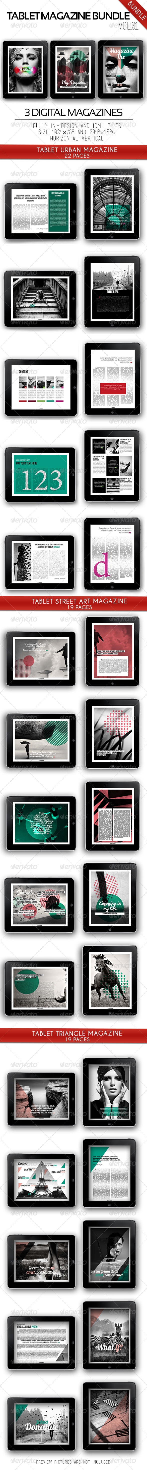 iPad & Tablet Magazine Bundle Vol.01 - Digital Magazines ePublishing