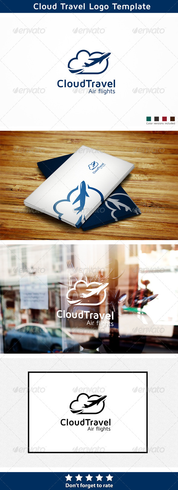 Cloud Travel - Symbols Logo Templates
