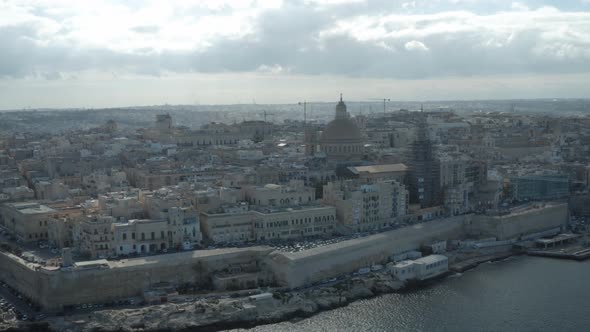 Valletta Aerial View In Midday
