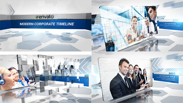 Modern Corporate Timeline - VideoHive 6381215