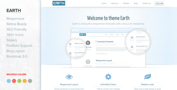 Extraordinary Jupiter - Responsive Clean Bootstrap 3 template