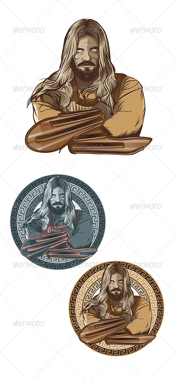 Berserk Vector Mascot - People Characters