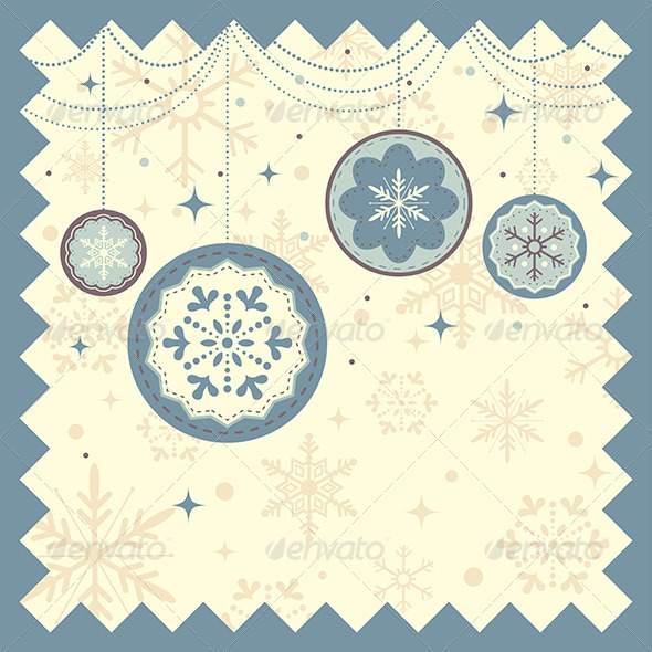 Winter Christmas Background - Decorative Vectors