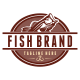 Fish Brand Logo Template by VectorCrow | GraphicRiver