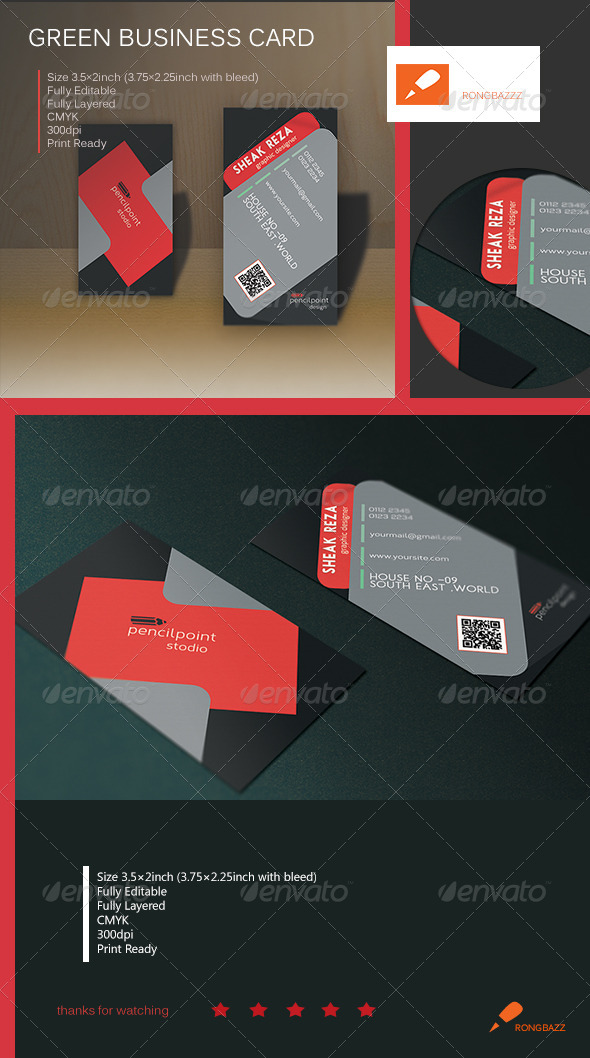 Creative Vertical Business Card 1.0 - Creative Business Cards